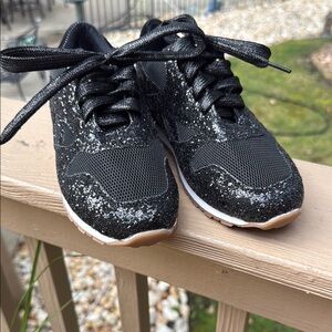Black Glitter Women's Sneakers